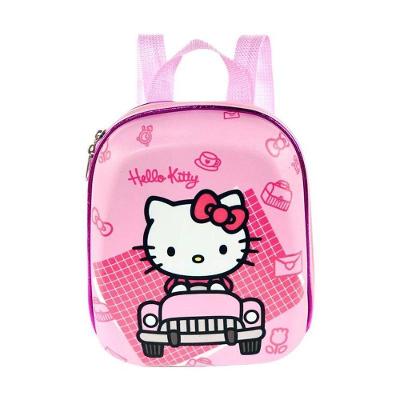 Mochila Escolar Infantil De Costas Hello Kitty Rosa