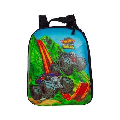 Mochila Escolar Infantil De Costas Hot Wheels Monster Trucks