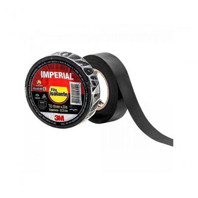 Fita Isolante 18mmx20m Imperial Silm Preta 3m - Dez / 10