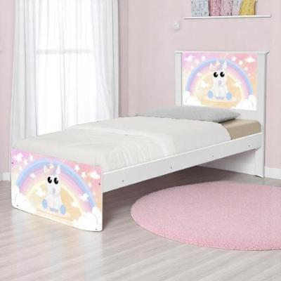 Cama Juvenil Com Cabeceira Barcelona Unicórnio Baby