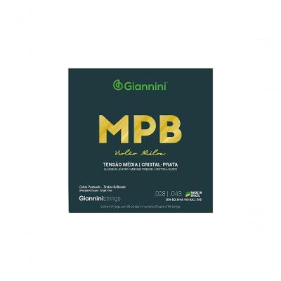 Encordoamento Para Violão Nylon Cristal-prata Tensão Média