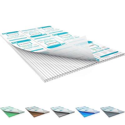 Chapa De Policarbonato Alveolar Cristal 6mm - 1,05m X 2,00m - Glanze