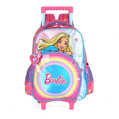 Mochila Com Rodas Barbie Azul - Unico Azul