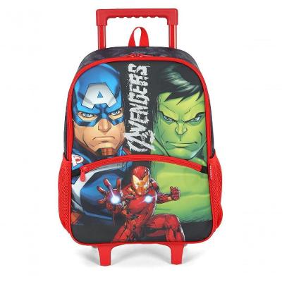 Mochila Com Rodas Avengers Vermelho - único Vermelho