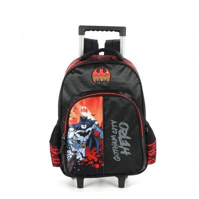 Mochila Com Rodas Batman Vermelho - único Vermelho