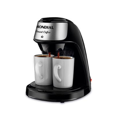 Cafeteira Elétrica Mondial Smart Coffe C-42-2X-BI com Filtro Permanente Preto Inox 220V