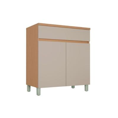 Balcão Cozinha Nesher Realeza C/ 2 Portas 1gav 80cm Carvalho/greice