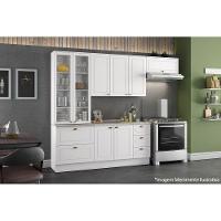 Armário Aéreo p/ Cozinha  Americana 3 Portas 120cm Branco - Henn