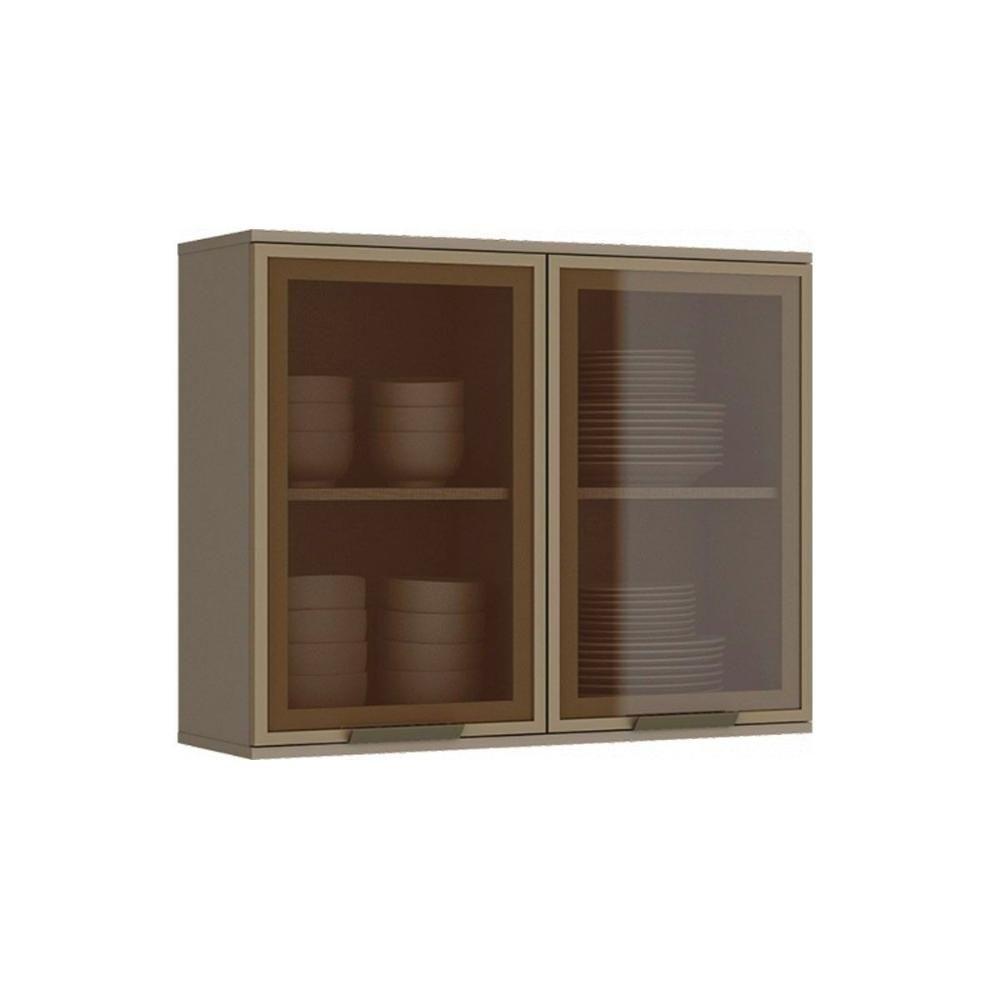 Armário de Cozinha Modulado  Connect c/ 2 Portas c/Vidro Duna - Henn - 1