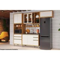 Armário de Cozinha Modulado Tempranillo 1 Porta 80cm Amendoa/Off White - Ronipa