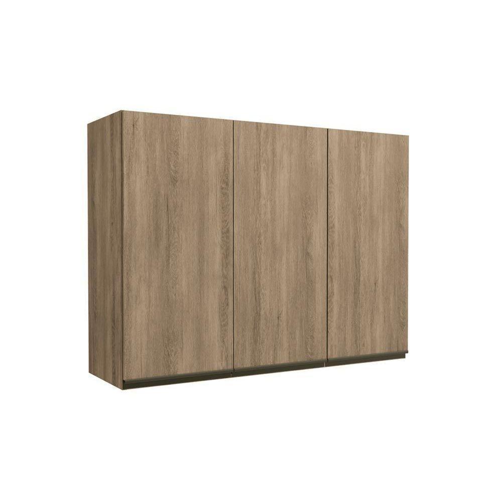 Armário Aéreo p/ Cozinha Maxxi G766 c/ 3 Portas 120cm Nogal - Kappesberg - 1