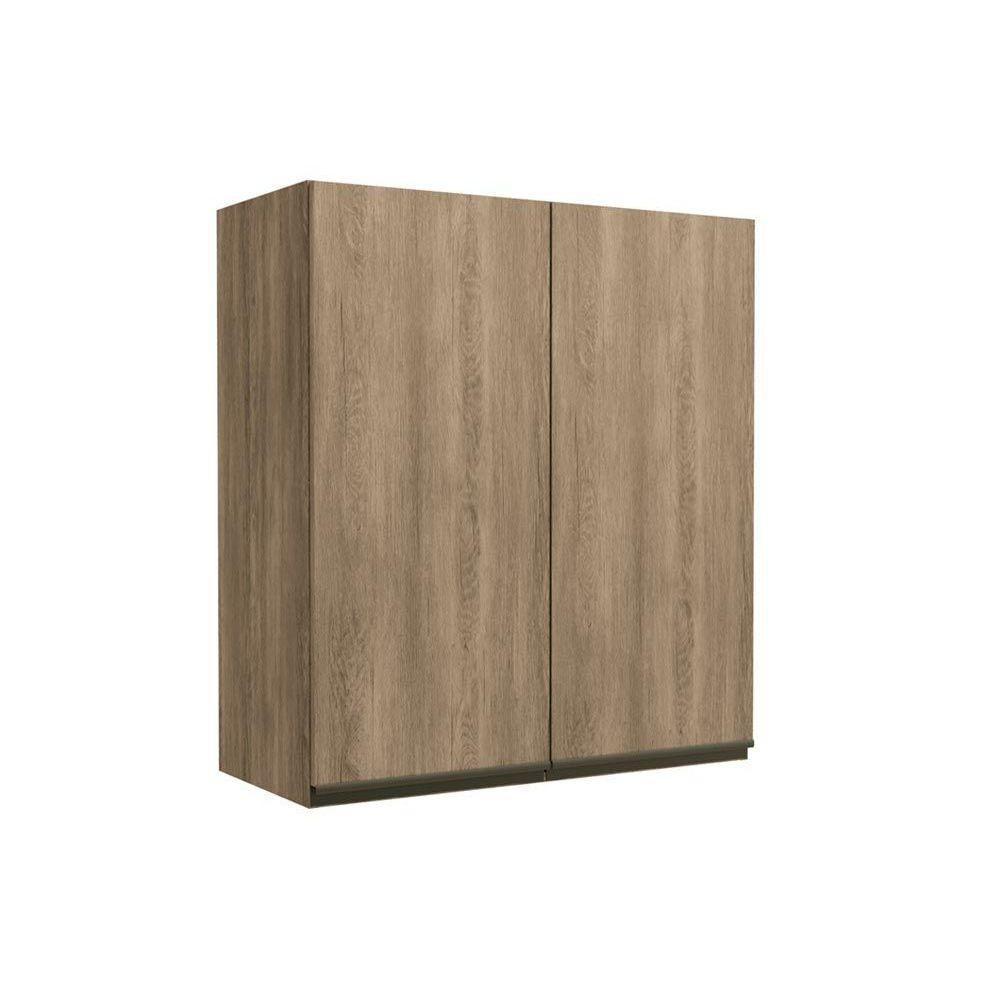 Armário Aéreo p/ Cozinha Maxxi G764 2 Portas 80cm Nogal - Kappesberg - 1