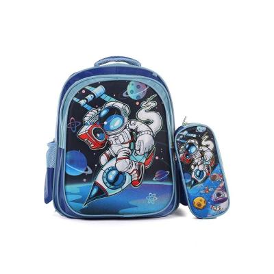 Bolsa Escolar Com Estojo Ultra Leve Resistente A Agua Infantil - Astronauta