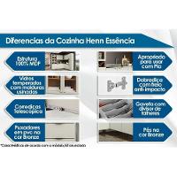 Armário Aéreo p/ Cozinha Essência para Micro-ondas 80cm Cinza - Henn - 2