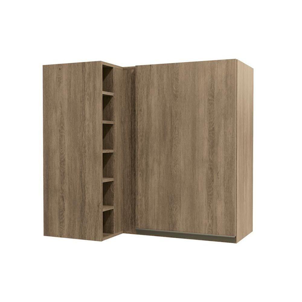 Armário Aéreo p/ Cozinha Canto Reto Maxxi G768 1 Porta 98cm Nogal - Kappesberg - 1