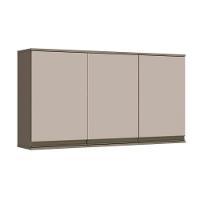 Armário Aéreo p/ Cozinha  Connect c/ 3 Portas 120cm Duna/Cristal - Henn - 1