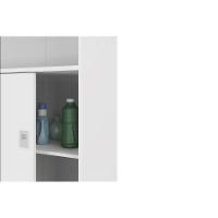 Armário Multiuso Lavanderia 528 c/ 2 Portas de Correr Branco - Carraro - 6