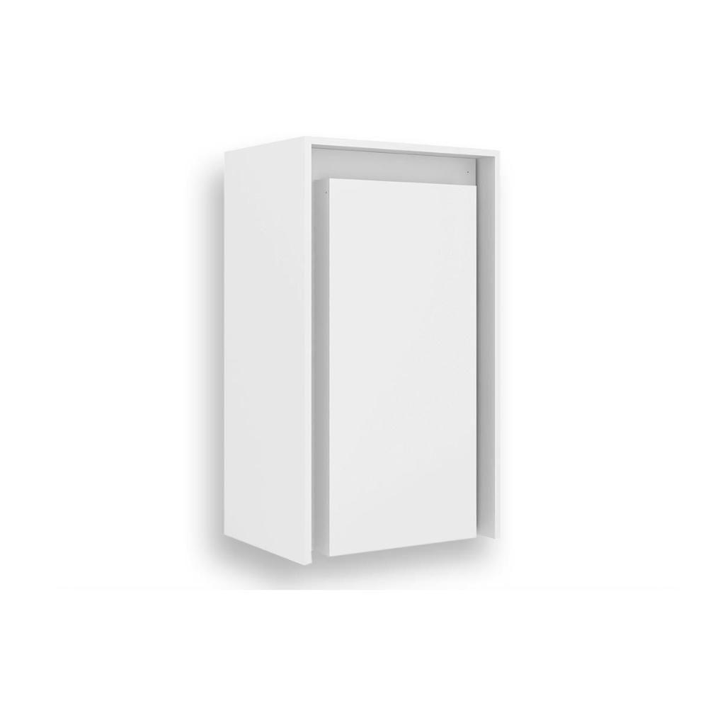 Armário Multiuso Lavanderia AM3106 c/ Mesa Retrátil e 2 Prateleiras Branco - Tecno Mobili - 1