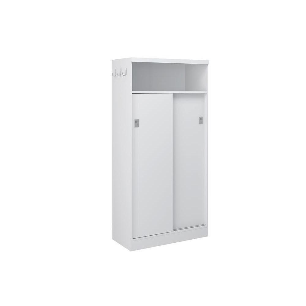 Armário Multiuso Infantil 528 c/ 2 Portas de Correr Branco - Carraro - 1