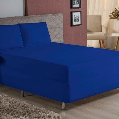 Jogo De Cama King Nobre 3 Peças Luva De Box 55cm De Altura Malha 100% Algodão - Royal