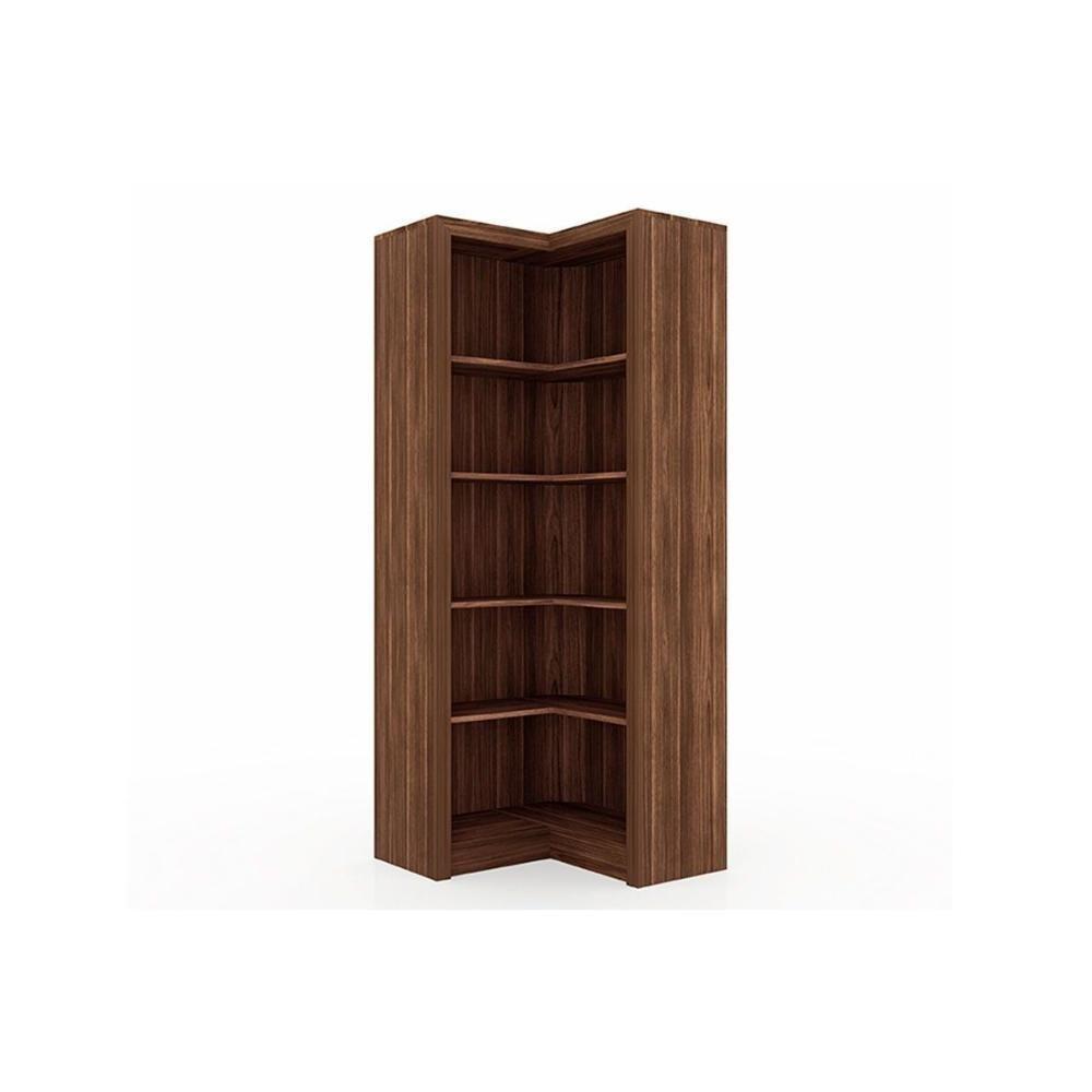 Armário De Escritório Me4132 C/ 4 Prateleiras Nogal - Tecno Mobili - 1