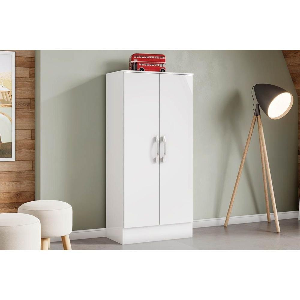 Armário Multiuso Lavanderia Zafira c/ 2 Portas Branco - Henn - 1