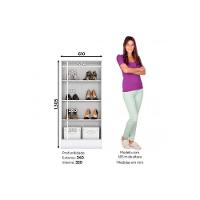 Armário Multiuso Lavanderia Zafira c/ 2 Portas Branco - Henn - 7