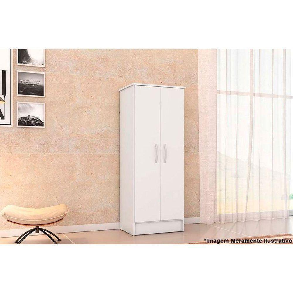 Armário Multiuso Lavanderia Viena c/ 2 Portas Branco - Demóbile - 4
