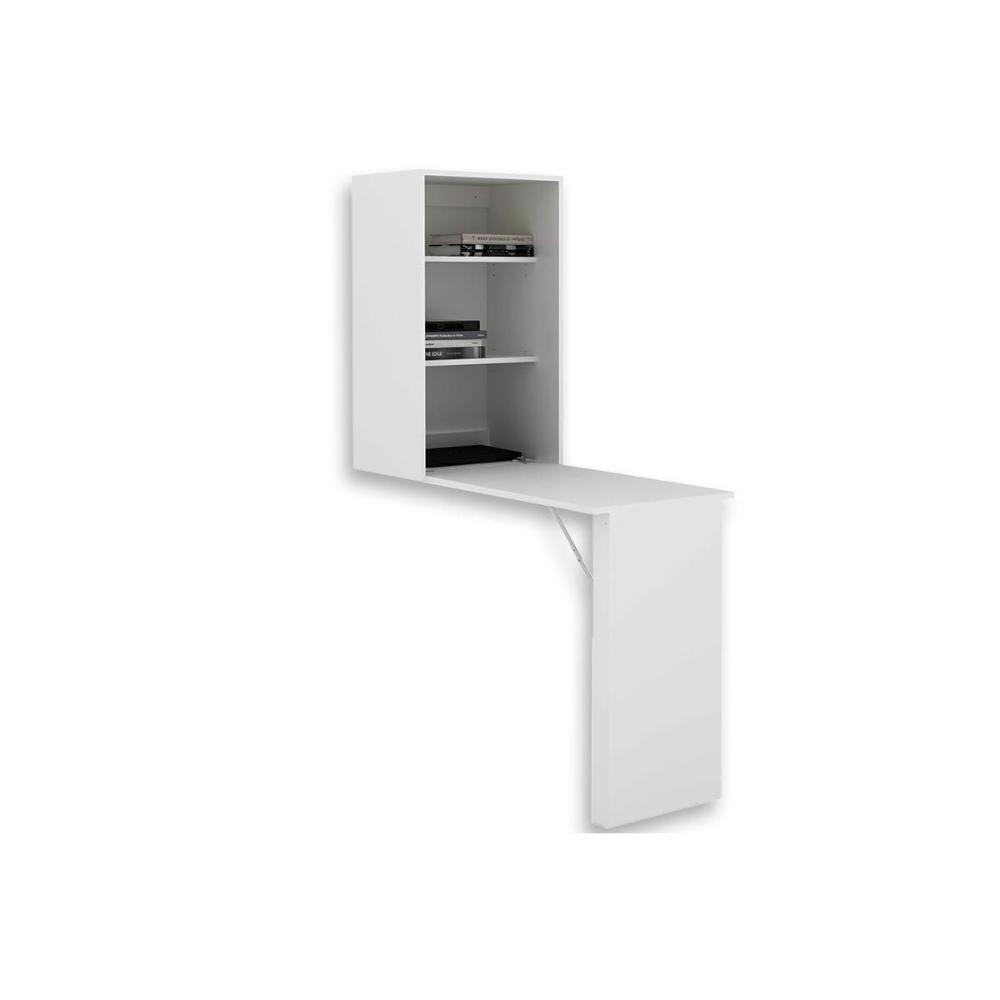 Armário Multiuso Lavanderia AM3106 c/ Mesa Retrátil e 2 Prateleiras Branco - Tecno Mobili - 3