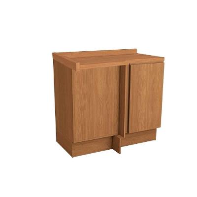 Gabinete De Cozinha Modulado Balcão C/Tampo Ciela R627 Canto Reto C/1 Porta 98cm Canela - Kappesberg