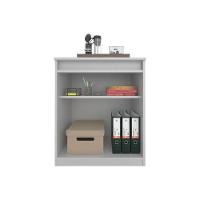 Balcão de Escritório ME4149 c/ 2 Portas c/ Chave Nogal - Tecno Mobili - 7