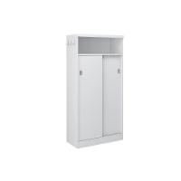 Armário Multiuso Lavanderia 528 c/ 2 Portas de Correr Branco - Carraro - 1