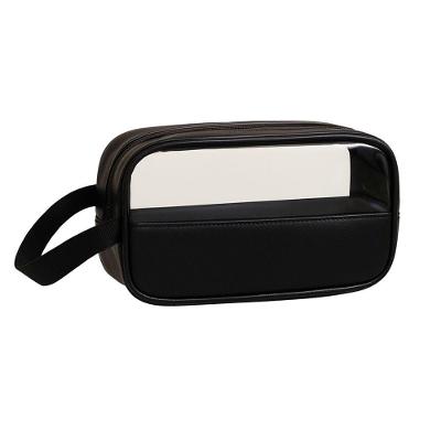 Bolsa Necessaire Organizadora Estojo Portátil Higiene Pessoal Para Viagem Cosméticos Maquiagem Cor:preto