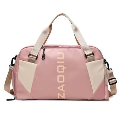 Bolsa Mala Grande Com Alça Academia Esportiva Porta Sapatos Cor:rosa