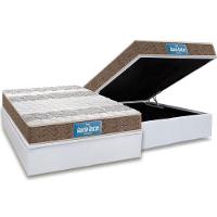 Cama Box Baú Casal: Colchão Anatômico Probel D33 / EP Guarda Costas PróIntense Plus Double Face + Base CRC Courano White(138x188) - 1
