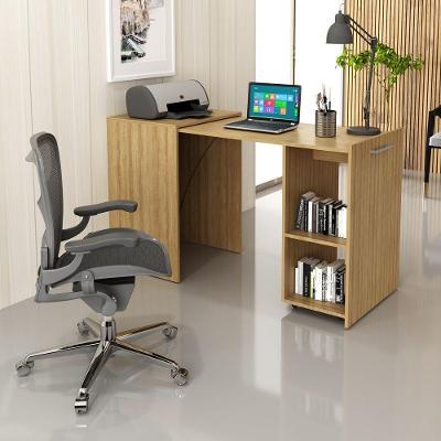 Escrivaninha Retrátil Para Escritório Amêndoa