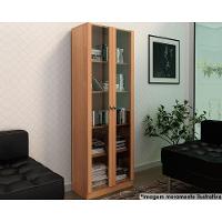 Armário de Escritório ME4115 c/ 2 Portas c/ Vidro Amêndoa - Tecno Mobili - 1