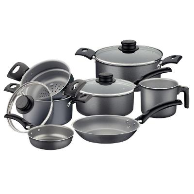 Jogo De Panelas Tramontina Turim Em Alumínio Antiaderente Starflon Grafite 7 Peças