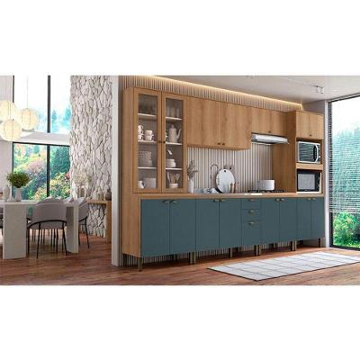 Cozinha Modulada Finesse Ambiente Composição 19 Capuccino Azul- Thb