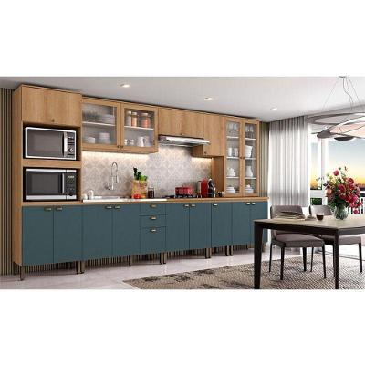 Cozinha Modulada Finesse Ambiente Composição 17 Capuccino Azul - Thb