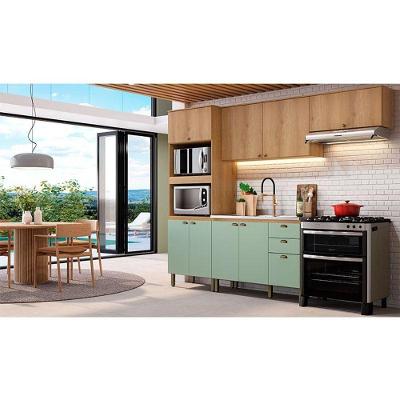 Cozinha Modulada Finesse Ambiente Composição 11 Capuccino Menta - Thb