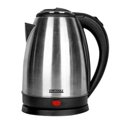 Chaleira Elétrica Startools Jarra 2L Inox Preto 1000W com Base Giratória 110V