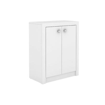 Balcão de Escritório ME4103 c/ 2 Portas Nogal - Tecno Mobili
