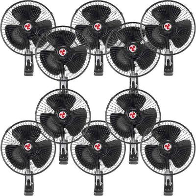Kit 10 Mini Ventilador Veicular Carro Ônibus Caminhão 20cm