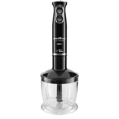 Mixer 3 em 1 Britânia BMX400P 400W 3 Velocidades Preto com Haste Inox 110V