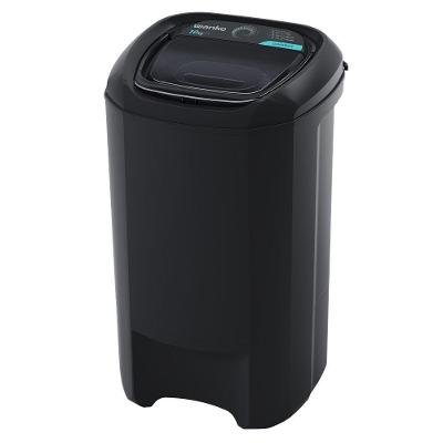 Centrífuga de Roupas Semiautomática Wanke Comfort 10kg Preta com Timer e Grade 110V