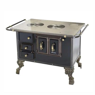 Fogão A Lenha N° 03 Venâncio Barroco Preto Sem Tampa Saída Direita 3BDPR