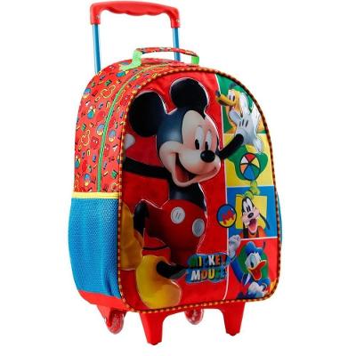Mochila Mickey Mouse Disney Reforçada Resistente Com Rodinhas 16' - Mickey Mouse - Xeryus 11610
