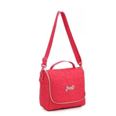 Lancheira Para Meninas Just Alça Para Ombros Sistema Térmico Resistente Reforçada - Just La - Denlex Vermelho
