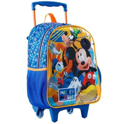 Mochila Mickey Mouse Disney Reforçada Resistente Com Rodinhas 16' - Mickey Mouse - Xeryus 11590